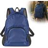 Generic Impermeabile leggero pieghevole zaino da viaggio fitness borsa da trekking all'aperto zaino da campeggio con borsa di stoccaggio, Blu navy, Medium, Normale