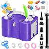 FLSEPAMB 3 in 1 Pompa Elettrica per Palloncini, 600W Gonfia Palloncini | 9 Ugelli & 2 Modalità Pompa Elettrica per Gonfiare e Sgonfiare Palloncini Festa, Galleggianti Piscina, Materassi ad Aria