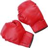 MOLUCKFU Guanti da Boxe Professionali, Comodi e Resistenti | Polsino Allargato Regolabile, per Sacco e Colpitori, Stile Rosso, Rivestimento PU Spugna