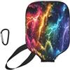 Generic Neoprene Paddle Cover Colorful Light-Ning pickleball Paddle Cover | Universale Portable Neoprene Paddle Case Per L'uso Esterno uomini e donne Allenamento