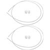 Zerodeko 2 Pezzi Corda per Rete da Basket in Acciaio Argento, Resistente | Installazione Facile, Fissaggio Stabile, Uso per Comunità e Spazi Esterni, Adatta a Adulti