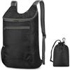 Generic Zaino da viaggio leggero pieghevole per escursionismo e sport all'aria aperta, nero, Medium, Casual
