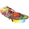 Artibetter Occhiali da Sole Sportivi Grandi da Ciclismo, Leggeri, Unisex | Montatura Grande, Design per Visiera del Cappello, Plastica Pc, Stile Colorato, Protezione Occhi