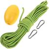 HAKIDZEL Corda Ancora Galleggiante per Kayak e Barca con Clip, Verde | Nylon, Acciaio Inox e Plastica, Alta Visibilità, Fissaggio Versatile, con Borsa a Rete