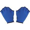 Toyvian Guanti Palmati da Nuoto Blu in Gomma per Piscina e Immersione | Chiusura a Strappo Sul Polso, Struttura Palmata, per Allenamento in Acqua e Lavoro Parte Superiore