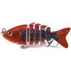 Generic 6 segmenti imitazione pesce esca dura morbida esca per acqua dolce salata spigola trota 1pc