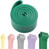 Generic Fasce di resistenza, fasce lunghe per stretching, fasce ad anello per stretching per allenamento di forza, pilates, fitness, pull-up assistiti ed esercizi di bodybuilding, 22-56 kg Verde