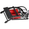 VANZACK Mini Foot Pump Pompa Piede per Bicicletta Portatile in Ferro, Doppio Tubo, Alta Pressione, Pieghevole, per Biciclette, Motociclette e Palloni Colore Casuale