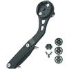 betlkdui Supporto per computer da bicicletta, compatibile con Garmin, Bryton, Wahoo, tubo rotondo/manubrio piatto, bici da strada/bici pieghevoli, MTB (modello sinistro)