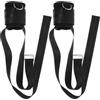 HOMSFOU Cinghie Caviglia Regolabili 2 Pezzi in Nylon e Poliestere | Nero, per Allenamento Gambe e Glutei, Accessori Fitness Donna, Uso Sicuro