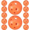 TOYANDONA 12 Pezzi Pallina da Allenamento Golf Indoor Pe Arancia Multiforo | Visibile e Riutilizzabile, Traiettoria Precisa, per Esercizi al Chiuso nel Giardino, Design Leggero