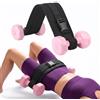 Generic Cintura di supporto per manubri, ampio supporto imbottito per bilancieri, kettlebell e manubri, cinghia antiscivolo regolabile per allenamenti a casa, squat e allenamento della forza