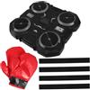 GATHINESS Target da Boxe Elettronico Musicale da Parete con Guanti Neri | Allenamento Indoor per Casa, Plastico Nero, Migliora i Riflessi, per Palestra Domestica