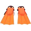 ULTECHNOVO Pinne da Nuoto Regolabili per Bambini, Coppia Arancione | EVA e Pvc, Cinturini Regolabili, Design Antiscivolo, Lezioni e Gioco in Piscina per Piccoli Nuotatori