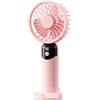 Generic Ventilatore portatile silenzioso - Display digitale ricaricabile a 6 velocità
