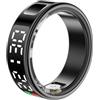 Diyeeni Anello Fitness Tracker, Anello Intelligente con Display e Custodia di Ricarica, Monitoraggio Accurato di Contapassi, Cuore e Temperatura, Impermeabile IP68, Durata della Batteria