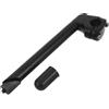 NUOBESTY Attacco Manubrio a Cannotto per Bici 22,2mm Regolabile in Altezza | Alluminio e Ferro, Forma a Collo D'oca, per Mountain Bike e Spostamenti Urbani, Nero