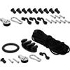 SUPVOX Kit Carrello Ancoraggio Kayak e Canoa con Puleggia e Corda | Acciaio Inossidabile, Nailon e Gomma, Installazione Semplice, Uso su Specchi D'acqua, Pesca e Piccole Barche