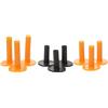 SAFIGLE 9 Pezzi Tee da Golf in Gomma per Tappetino Allenamento, Set 88 70 | Uso Indoor e Ufficio, Leggero e Robusto, Adatto a Principianti e Appassionati di Golf Colore Casuale