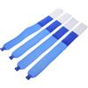 GLEAVI 4 Pezzi Cinghia Porta Sci in Nylon Blu per Sci e Tavole da Neve | Fissaggio Sicuro e Leggero, Uso Versatile in Montagna, Trasporto Pratico per Sport Invernali