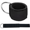 WRITWAA Cinghie alla Caviglia Fitness Nere Regolabili per Allenamento Gambe Cavo | Materiale Diving, D-ring Rinforzato, Imbottitura Morbida, Fascia Ampia