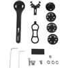 Caswynlife Supporto per attacco manubrio bici in nylon da 19,1 g incluso | materiale di nylon, include 3 basi, supporto luce incluso, opzioni nero, bianco, verde, rosa