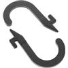 Didiseaon 2 Pezzi Ganci J per Bilanciere per Squat Rack, Accessori Palestra | Home Gym, Compatibili Resistance Bands e Barbell, Finitura Opaca Spruzzata, Alta Durata