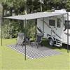 Drillkyn Tappeto per tenda da 200 x 400 cm, in polietilene ad alta densità, con occhielli, resistente alle intemperie e traspirante, come protezione del pavimento, per campeggio, escursionismo