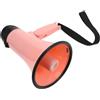 BESPORTBLE Megafono Portatile con Funzione Parlato, Impugnatura Ergonomica e Tracolla | ABS Rosa, Ricarica Usb, Altoparlante Integrato, per Guide Turistiche e Fiere