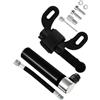 BESPORTBLE Pompa Portatile per Bici in Lega di Alluminio, Mini, Nera | Cinturino Adesivo e Impugnatura Comoda, per Bici e Palloni, Uso Outdoor, Kit