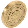 Zerodeko Bussola Feng Shui Bagua in Ottone Vintage, 2,3 Pollici per | Compatta e Tascabile, Finitura Ottone Antico, Stile Tradizionale, per Ufficio e Decorazione da Tavolo