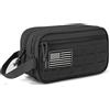 Generic Borsa da toilette tattica per uomo borsa igienica EDC strumento militare Molle sacchetti Mens rasatura kit borse da doccia da viaggio, nero, 10.4 x 4.3 x 5.9 inches, Borsa da toilette tattica per uomo