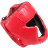 BESPORTBLE Copricapo da Pugilato e Lotta, Leggero, Resistente Agli Urti, Rosso | Imbottitura Interna in Cuoio e Spugna, Fissaggio Sicuro, Design Monopezzo, per Uomini e Ragazzi