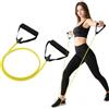 Generic Bande di resistenza per fitness regolabili con manici | Fascia elastica in TPE con due manici per l'allenamento della forza a casa ed esercizi per il petto