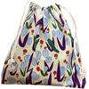 Generic Borsa portatile con coulisse borsa in tela tascabile (blu)
