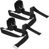 MOBUTOFU Cavigliere Fitness Regolabili 2 Pezzi per Cavi, Nero | Poliestere e Nylon, Design Adesivo, Accessorio per Allenamento Gambe e Fianchi, per Donne