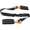 POPETPOP Cinghia per Snowboard e Fascia per Sci, Tracolla Regolabile Pieghevole in Nylon ed Eva, Chiusura a Strappo, per Trasporto a Spalla e Mano, Arancione