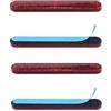 Alriedy 4 catarifrangenti posteriori per moto, rettangolari, 100 x 13 mm, autoadesivi, per bicicletta, scooter, trattore, camion e barca