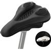 ROCKBROS Coprisella Bici Morbido, Coprisella Bici Gel, Copri Sella Bici Traspirante con Cuscino Memory Foam, Copri Sellino Adatta a MTB, Bici da Corsa, City Bike con Copertura Impermeabile, Nero