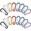 VFANDV Moschettone in alluminio colorato, piccolo, 3,5 x 40,8 mm, per campeggio, viaggi, escursionismo, pesca, zaino (16)