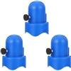 DEARMAMY 3 Set Cappuccio Protettivo per Asta Trampolino Blu in Plastica | Installazione Semplice, Collegamento Rete Elastica, Pratico Ricambio, per Tubi e Montanti, Colore Blu
