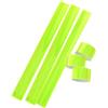 CORHAD Bracciale Riflettente a Scatto Giallo 6 Pezzi Fascia Riflettente di Sicurezza in PVC e Piastra d'Acciaio Senza Batterie Colore Casuale per Ciclismo e Camminata, e