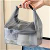 Generic 1 pz portatile da viaggio per articoli da toeletta borse da trucco EVA impermeabile nuoto grande capacità coulisse borse di stoccaggio, Grigio, Semplice