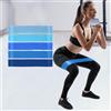 Generic Set di fasce di resistenza per donne e uomini, confezione da 3 fasce elastiche in tessuto antiscivolo per esercizi di allenamento, con borsa per il trasporto, elastici per pilates, fasce flessibili