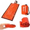 Generic Coperta di emergenza sacco a pelo impermeabile calore riflettente Survival | Escursionismo leggero del sacco a pelo di emergenza di alluminio del PE del freddo