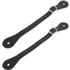 Healvian 2 Pezzi Cinturini per Speroni da Equitazione Regolabili in Pelle PU | Uso per Attività All'aperto e Allenamento, Lavorazione Elegante, Design Regolabile, Esperienza Stabile