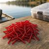 Generic 200/300 pz Red Worms Soft Baits PVC Bionic Esche Profumo Forte per Fiumi Laghi Acqua Dolce Acqua di Mare spigola Persico Carpa Merluzzo