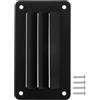 IMIKEYA Copertura Sfiato Marino Rettangolare in Nylon Nero per Camper e | Installazione Semplice, Design di Ventilazione Silenzioso, Accessorio per Cabina e Ricambio per Hardware Rv