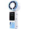 Yhsioaklo Handheld Fan | Rechargeable Foldable Powerful Airflow LED Display | Personal Fan with Ice Cooling for Outdoor Activities Commuting Beach Travel Camping Sports Office Women Hiking Fishing