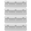 iplusmile 4 Pezzi Gancio per Sedile per Kayak Gonfiabile in PVC Bianco | Clip di Supporto per Barca Gonfiabile, Installazione Semplice, Presa Sicura, Stabilità Migliorata